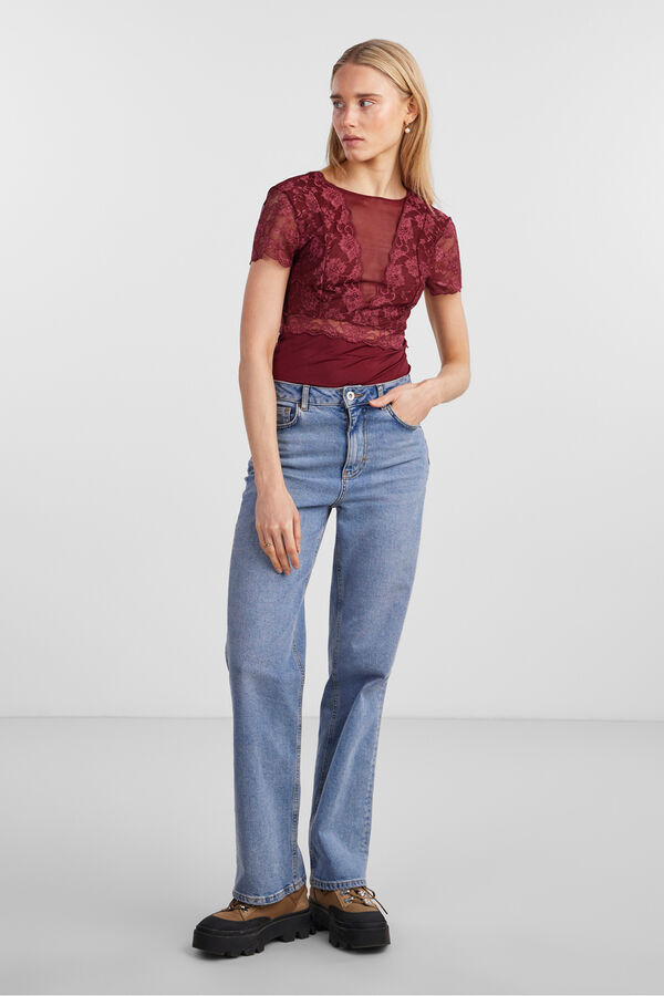 Pieces Lace body Crvena