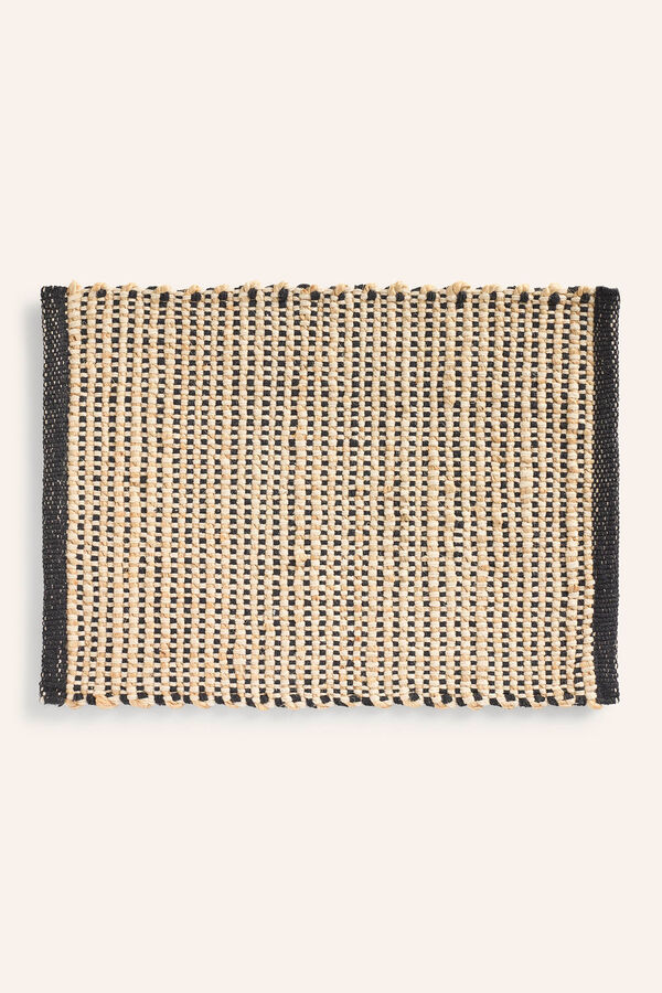 Womensecret West cotton and jute placemat fekete