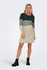 Only Maternity Ribbed maternity dress green