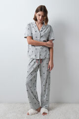 Women'secret Mickey cotton short sleeve classic pyjamas grey