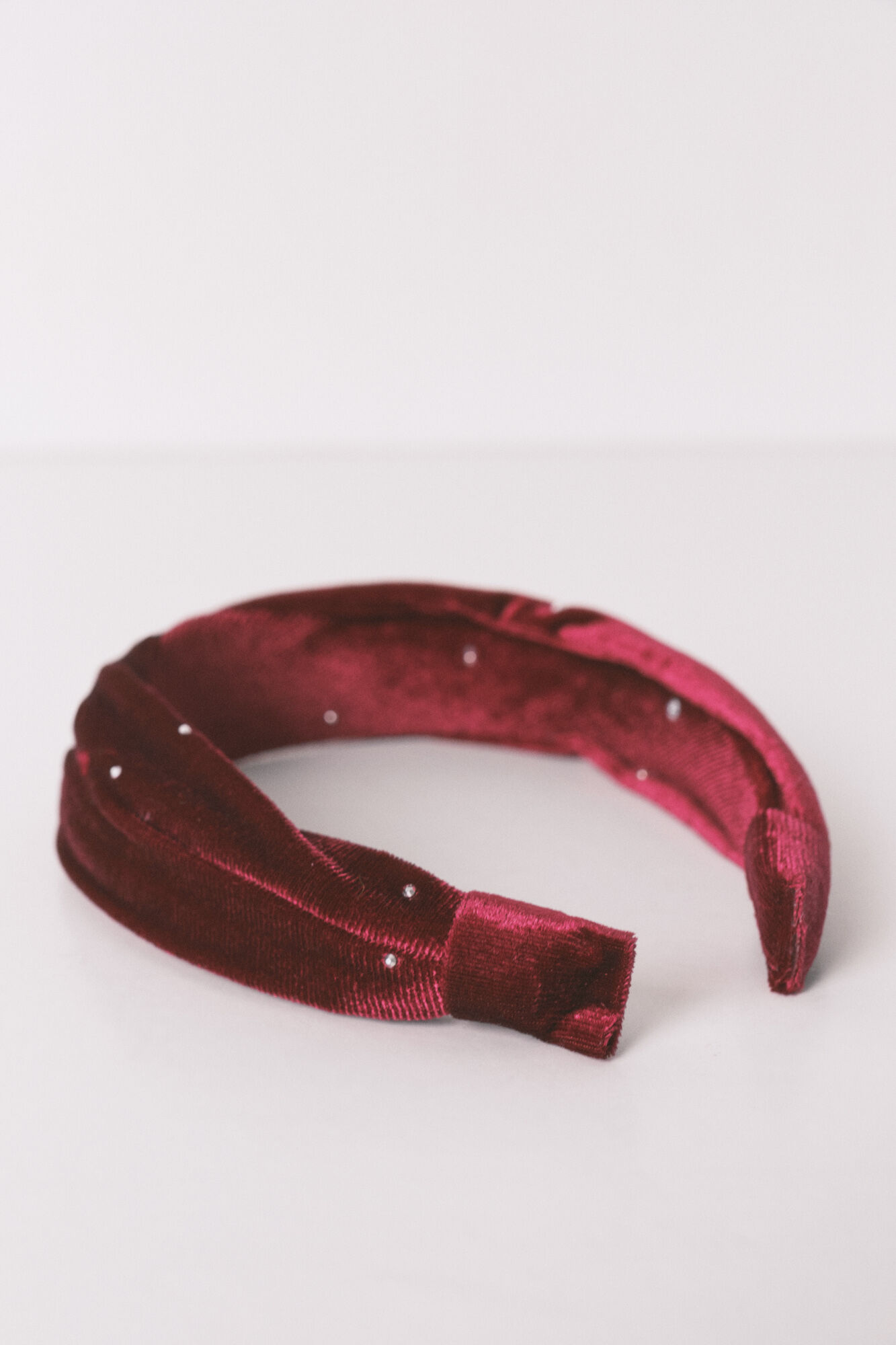 Women'secret Red velvet headband with glitter