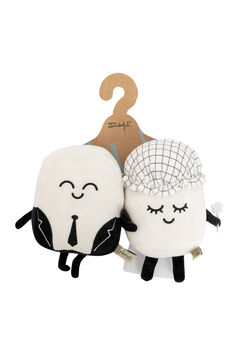 Womensecret Iconic wedding soft toys for giving to the next couple to get married - Toast and jam white