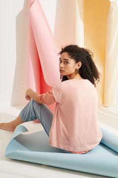 Womensecret Pink cotton short-sleeved top pink