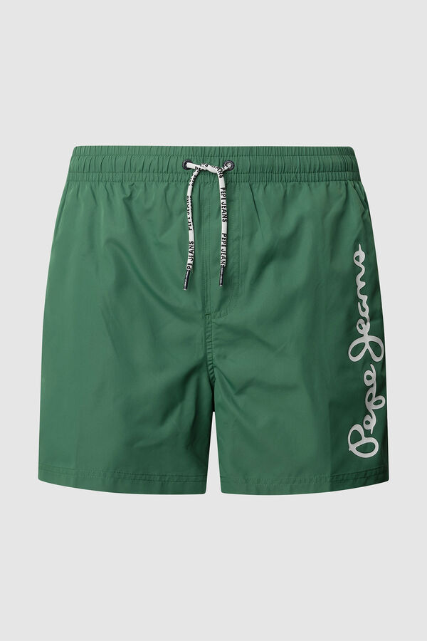 Pepe Jeans Bermuda shorts maxi logo swimsuit green