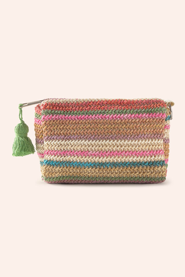 Calma House Geflochtener Kulturbeutel &bdquo;Catur&ldquo; Rosa