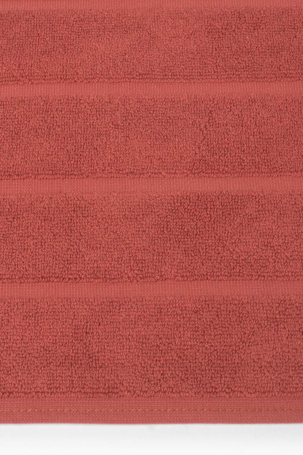 Womensecret Teppich Badezimmer ägyptische Frottee-Baumwolle 50 x 70 cm. Rot