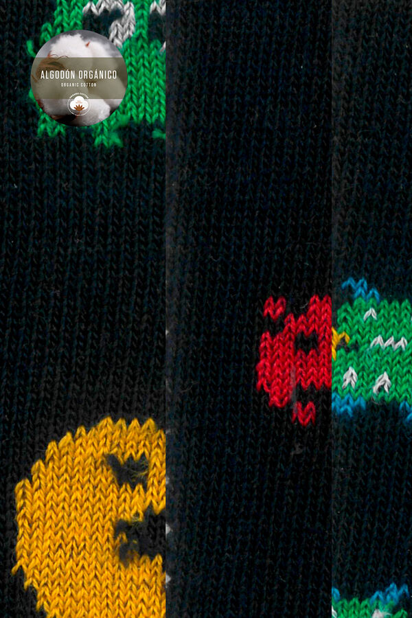 Punto Blanco Pack 3 calcetines comecocos azul