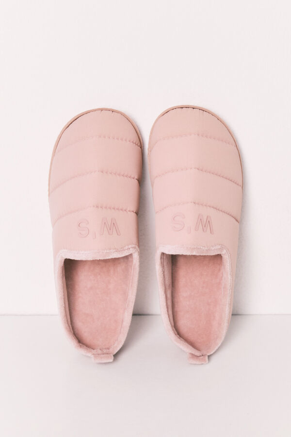 Women'secret Pantoufles matelass&eacute;es roses nude
