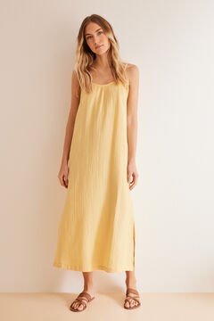 Womensecret Žuta haljina od muslina Žuta
