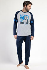 Admas Pijama largo Imperio Star Wars para hombre azul
