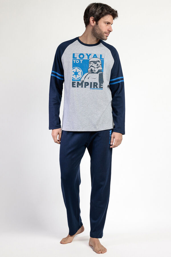 Admas Pijama largo Imperio Star Wars para hombre azul