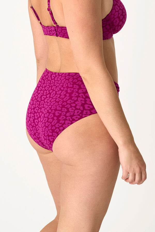 Promise Braga bikini alta animal print fucsia