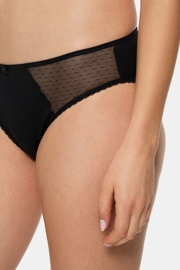 DIM Generous Organic Cotton Briefs  black