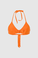 Womensecret Bikini Top with Knotted Ties piros