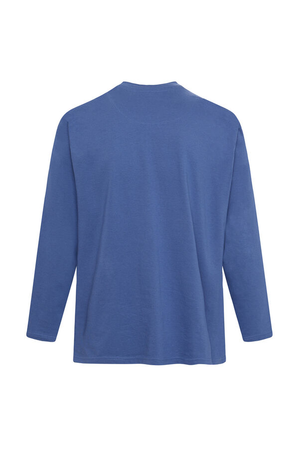 Womensecret Camiseta manga larga azul blue