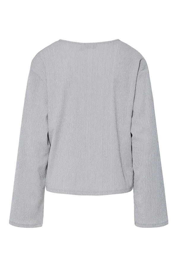 Pieces Flowy blouse grey