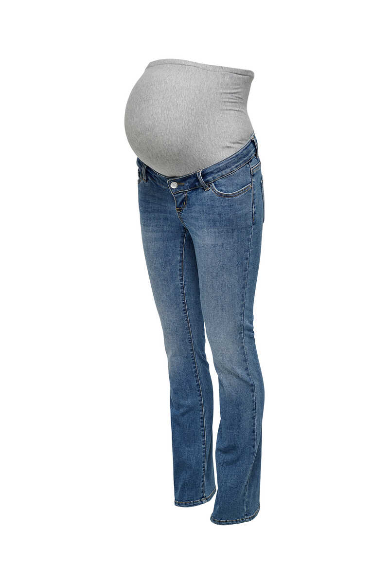 Womensecret Jeans boca de sino maternity azul
