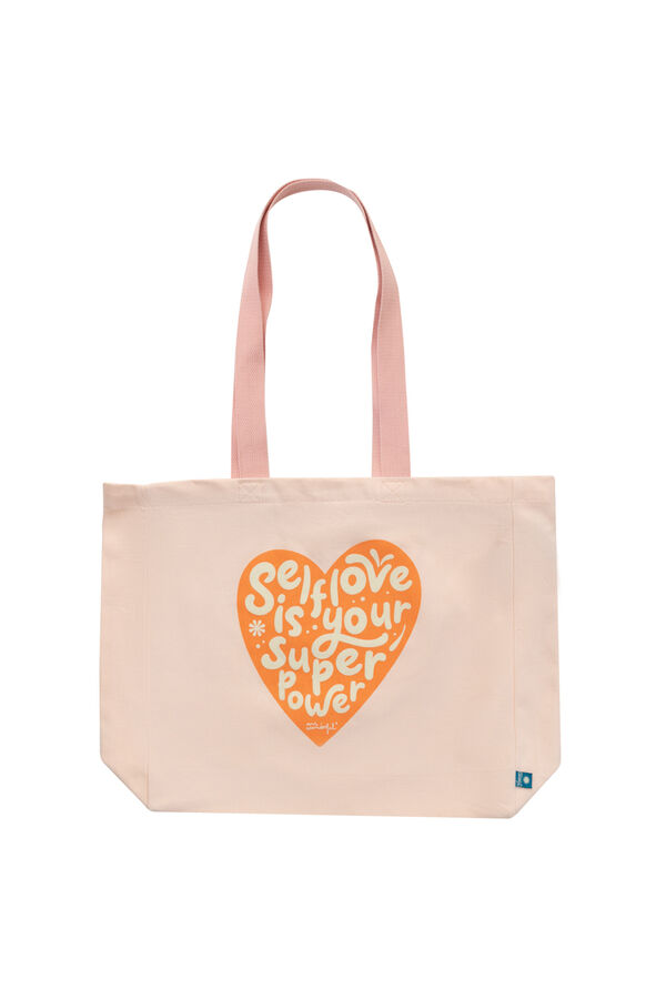 Womensecret Fabric tote bag - Self-love is your superpower rávasalt mintás