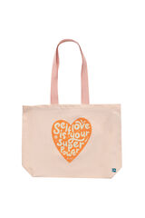 Womensecret Fabric tote bag - Self-love is your superpower estampado