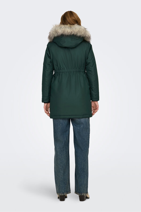 Only Maternity Maternity hood parka blue