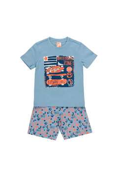 Womensecret Boy's jersey-knit pyjamas - organic Blau