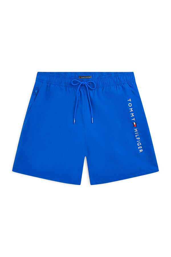 Tommy Hilfiger Men's side lettering swimwear blue