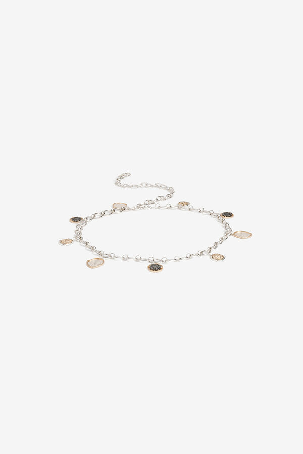 Vilanova Ceinture en cha&icirc;ne avec pendentifs imprim&eacute;
