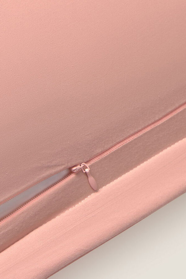 Textura Kissenbezug aus Baumwoll-Patchwork Rosa