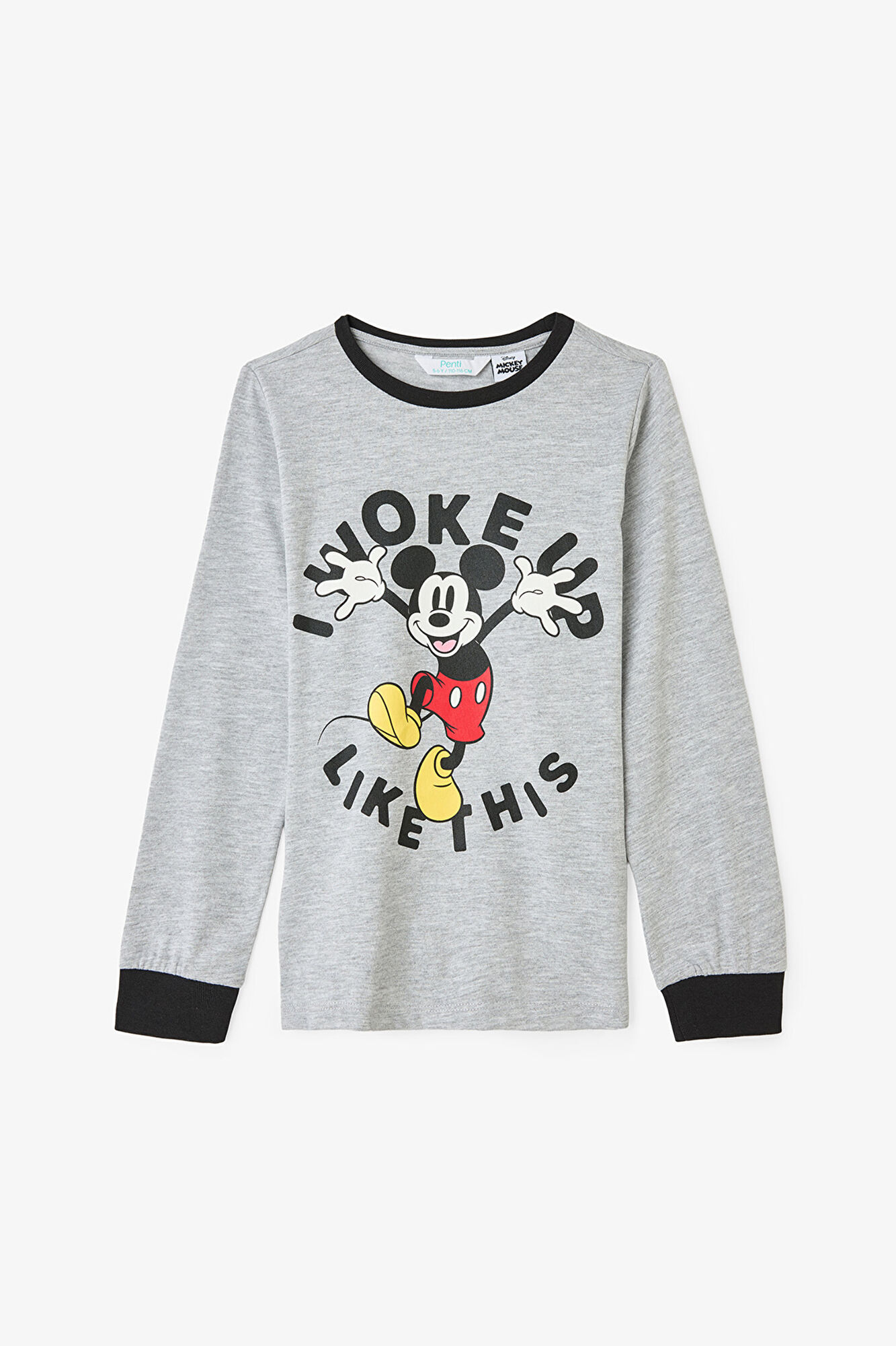 Penti Conjunto de pijama de manga larga de Mickey Mouse para ni&ntilde;os