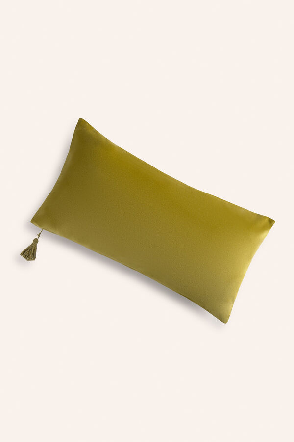 Calma House Funda de cojín rectangular de terciopelo verde Velour verde