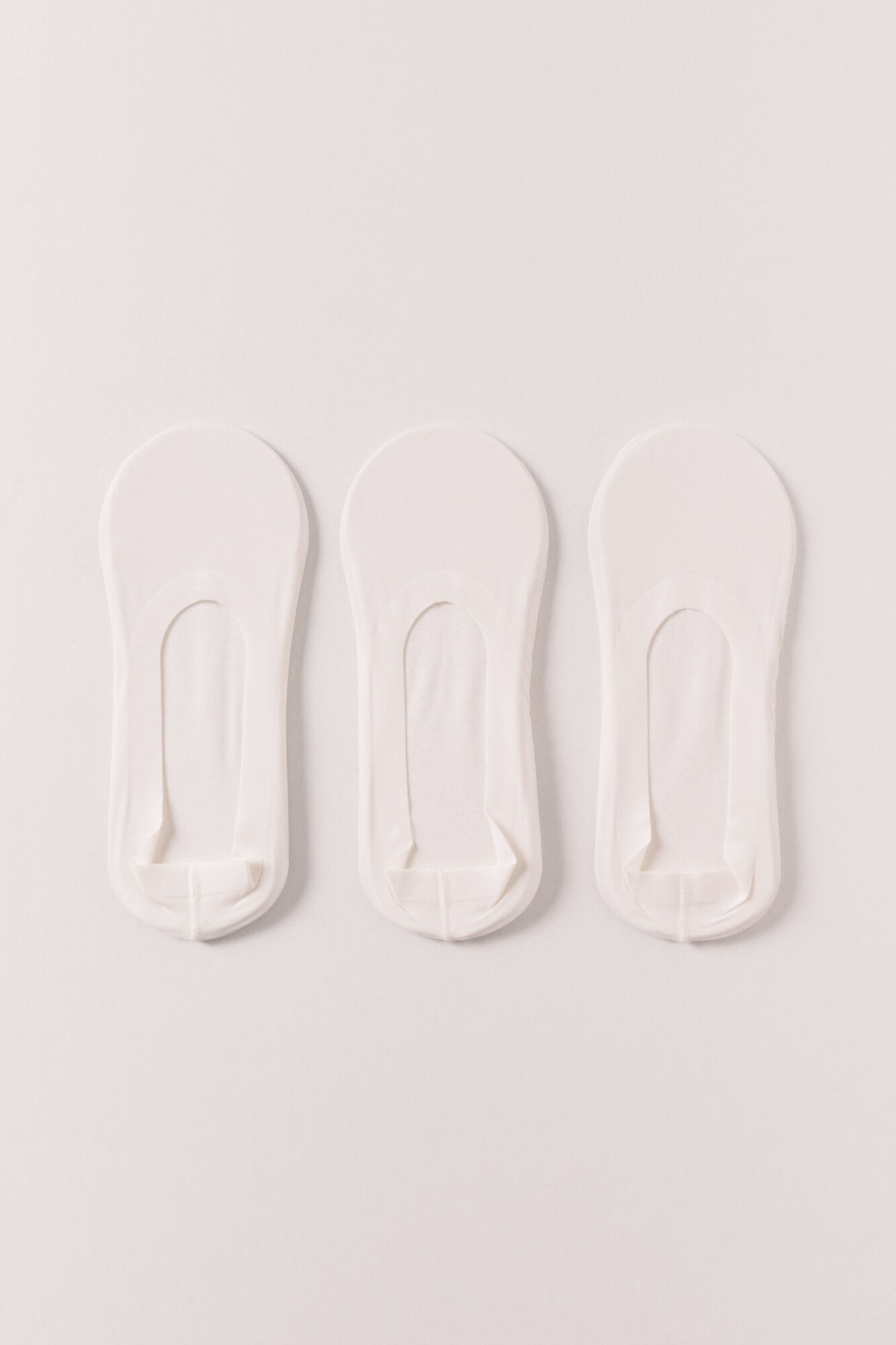 Women'secret Pack 3 calcetines invisibles blancos