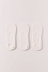 Women'secret Paket od 3 komada nevidljivih čarapa Bela