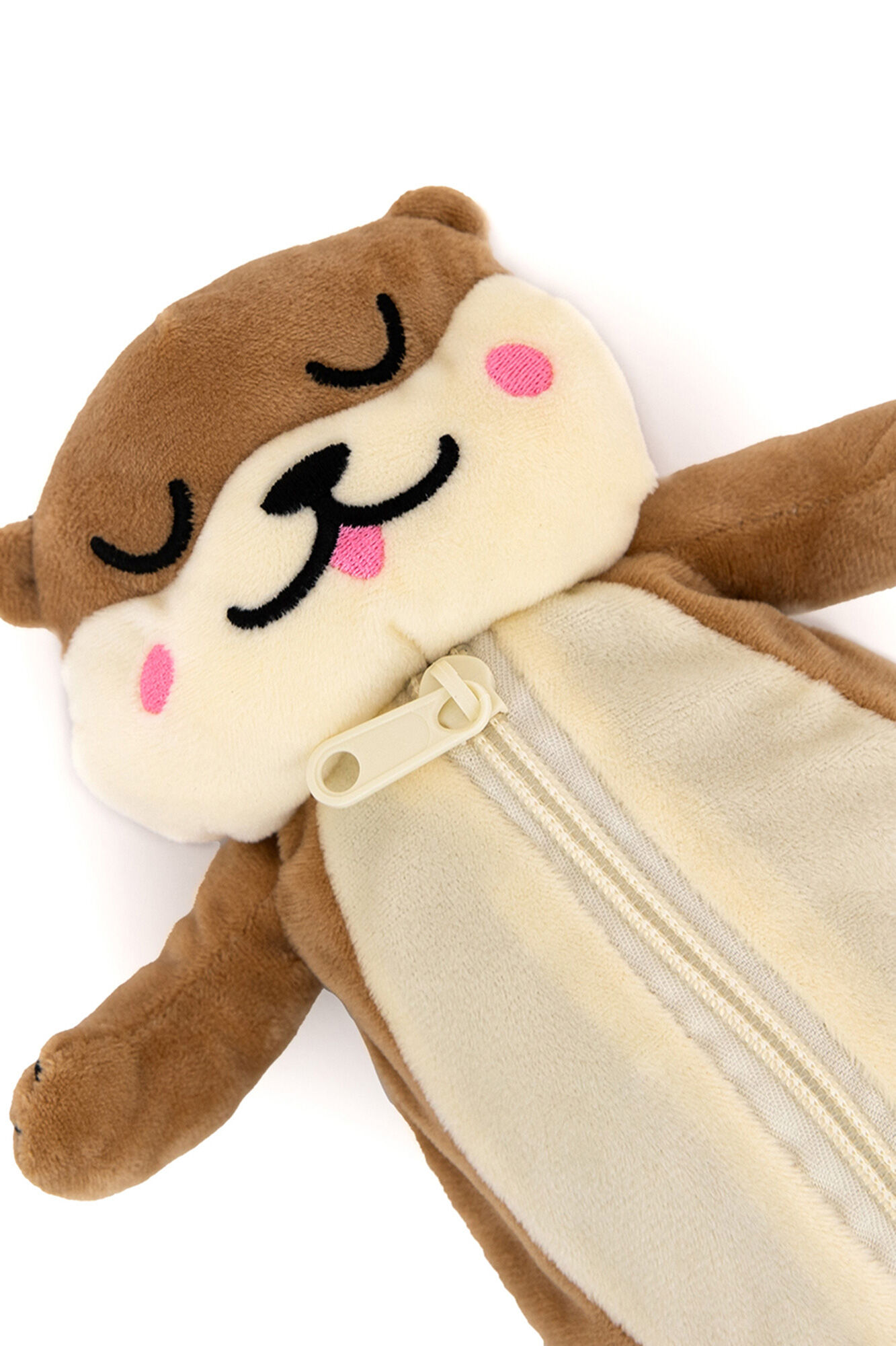 Mr. Wonderful Estuche de peluche - Lazy nutria