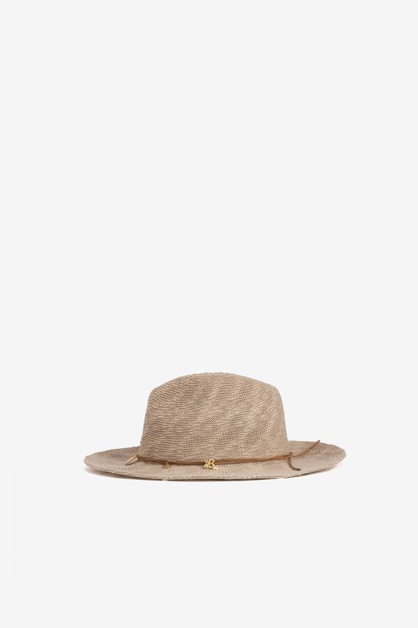 Vilanova Beige hat with details brown