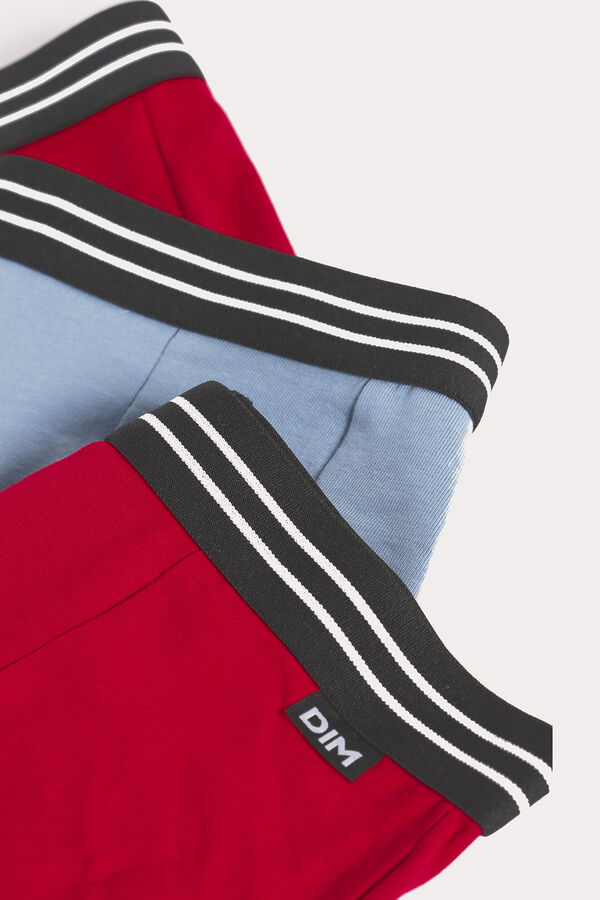 DIM Pack de 3 Boxers de niño de algodón estampado