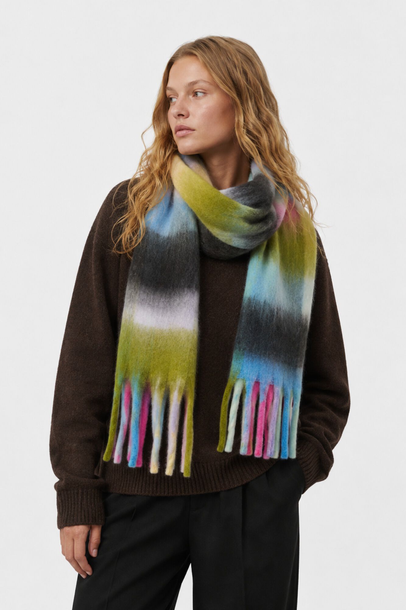 Pieces Bufanda larga estampada