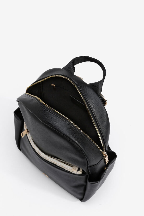 Womensecret Backpack with contrast detachable bag Schwarz