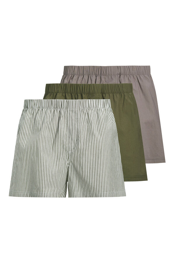 Jack & Jones Combined Poplin Boxer Pack 3 nude