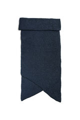 Pieces Bufanda larga asim&eacute;trica de lurex azul