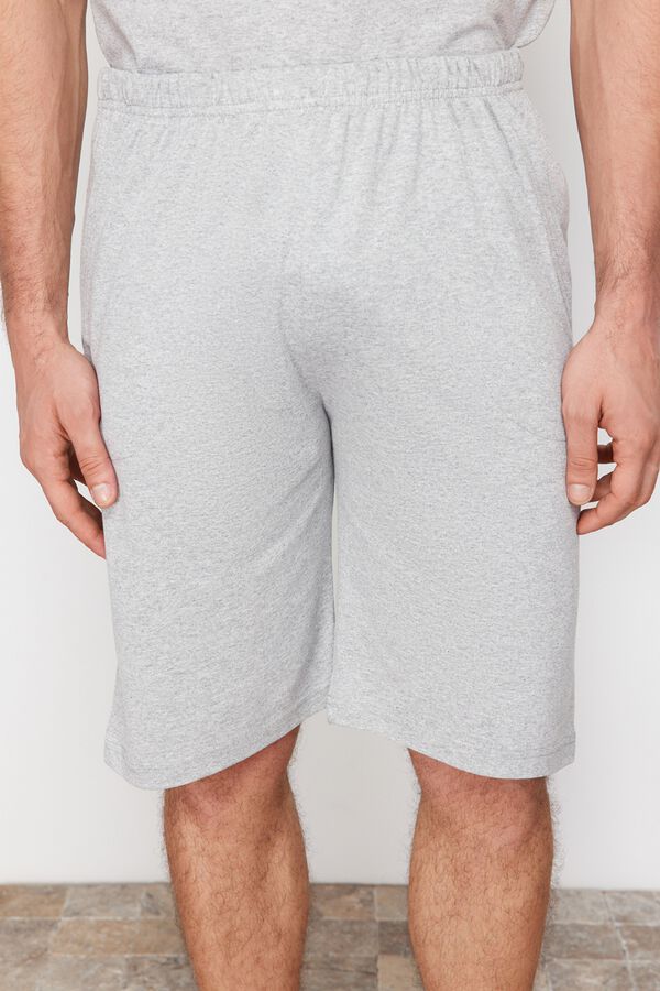 Trendyol Plain short pyjamas set grey