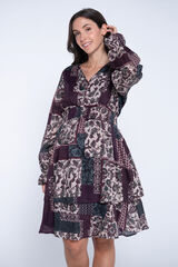 Ohma! Printed maternity dress red