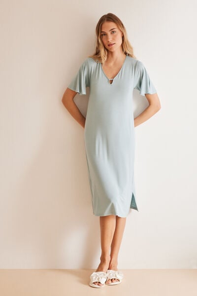 Womensecret Blue Ecovero™ nightgown green