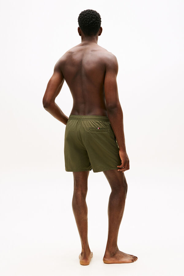 Tommy Hilfiger Men's side lettering swimwear beige