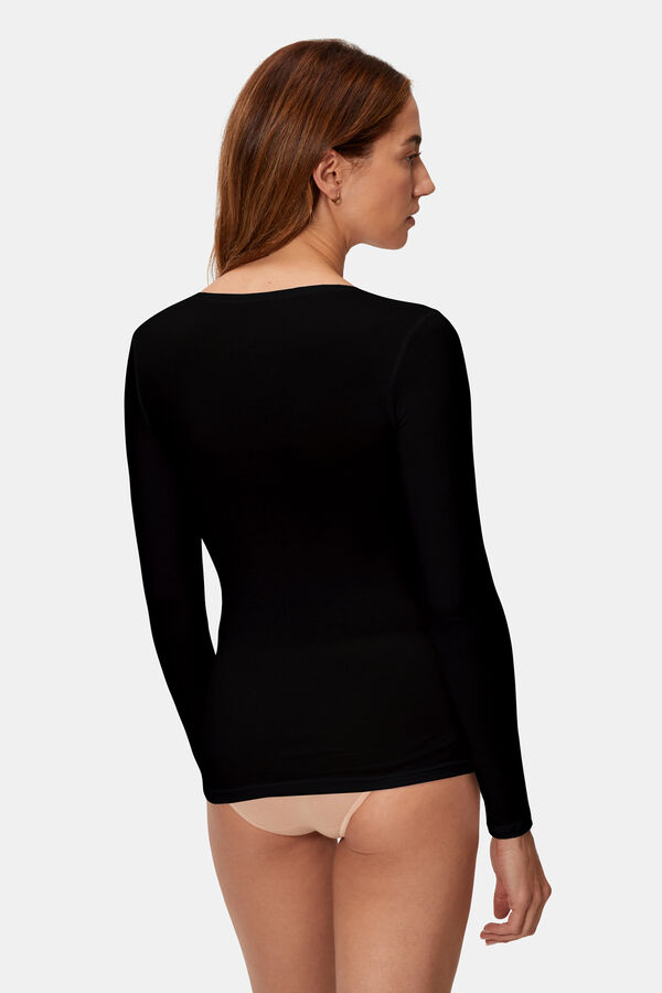 Playtex Ultra-thin thermal long sleeve -shirt termaltech noir