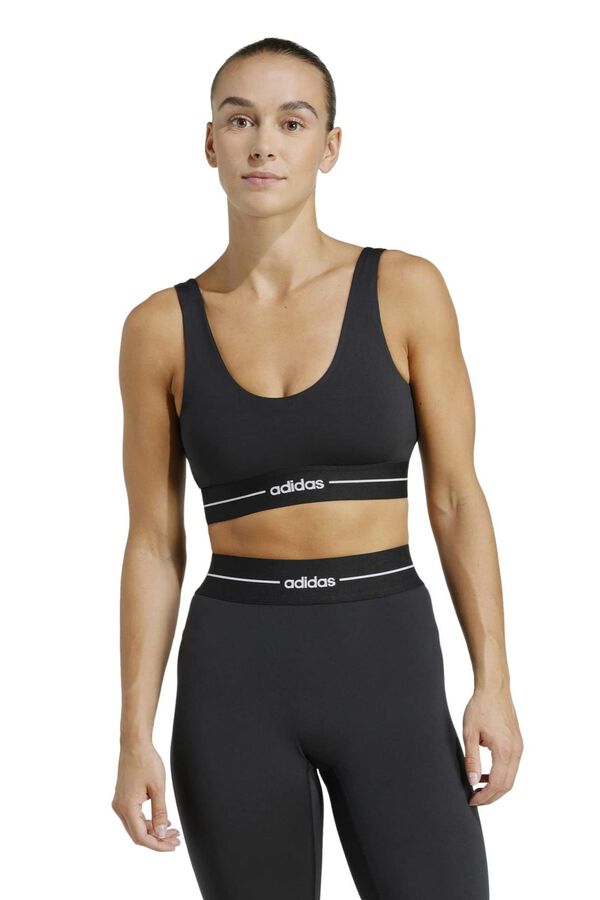 Adidas Sujetador deportivo casual Hyperglam negro
