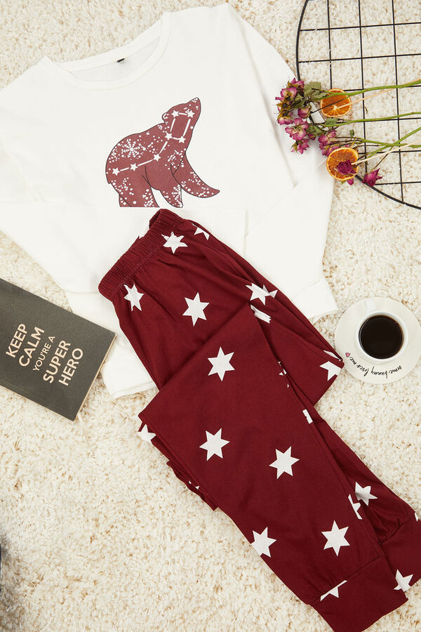 Trendyol Red star print pyjamas set  printed
