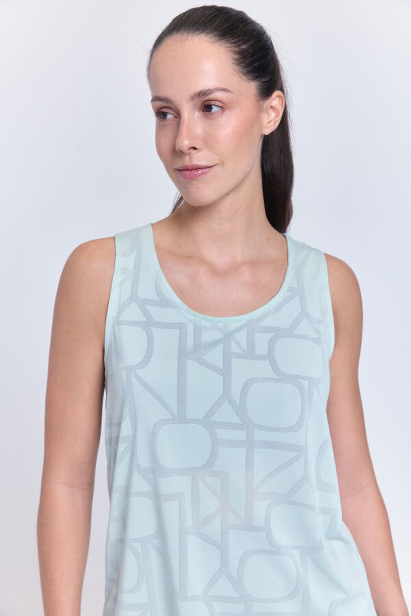 Only Play Mesh-Sport-Tr&auml;gershirt Grau