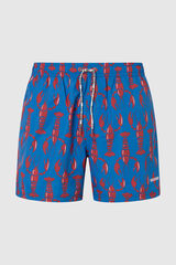 Womensecret Lobster Print Bermuda Swim Shorts marron