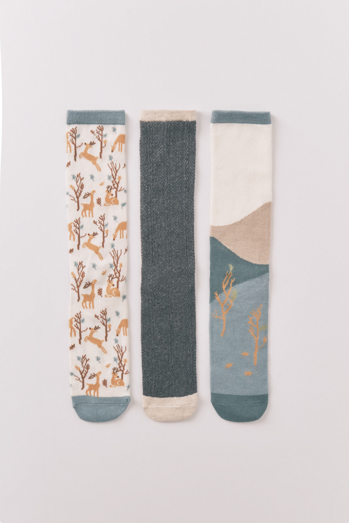 Women'secret Pacote com 3 meias longas de pinho 