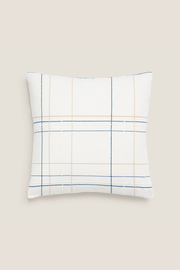 Textura Funda Coj&iacute;n Textura L&iacute;neas blanco